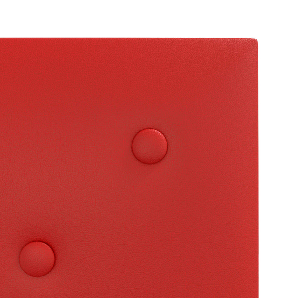 Wandkopfteilen 12 pcs Weinrot 30 x 30 cm Kunstleder
