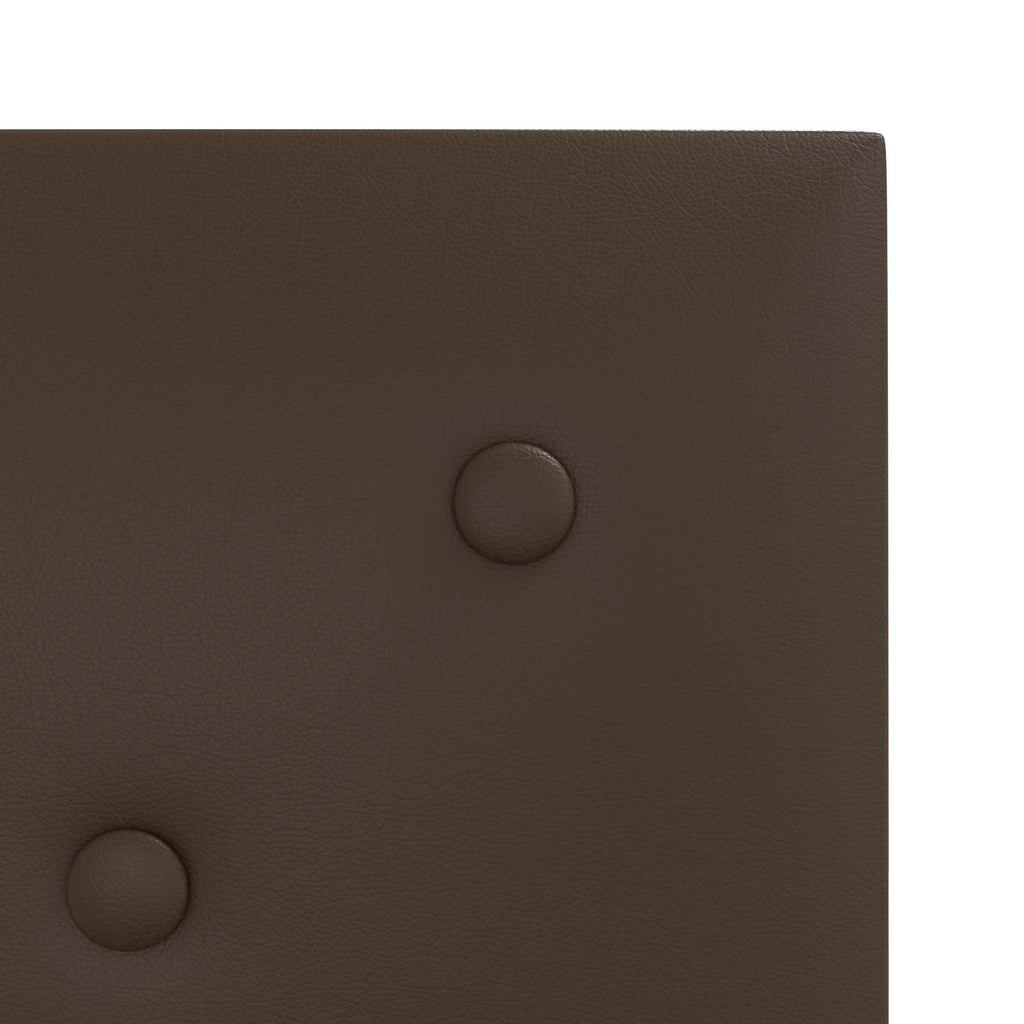 Wandkopfteilen 12 pcs Braun 30 x 30 cm Kunstleder