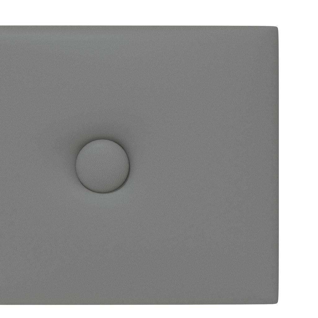 Wandkopfteilen 12 pcs Grau 60 x 15 cm Kunstleder