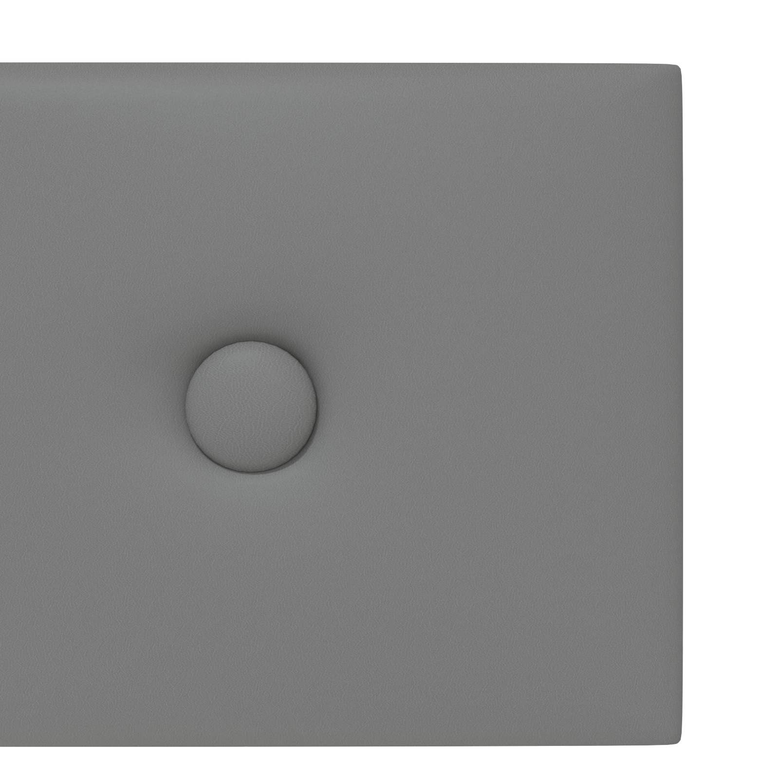 Wandkopfteilen 12 pcs Grau 60 x 15 cm Kunstleder