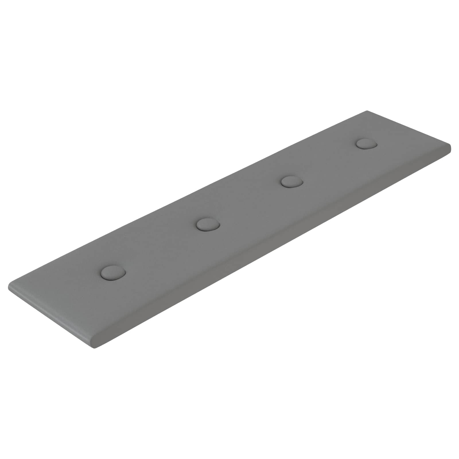 Wandkopfteilen 12 pcs Grau 60 x 15 cm Kunstleder