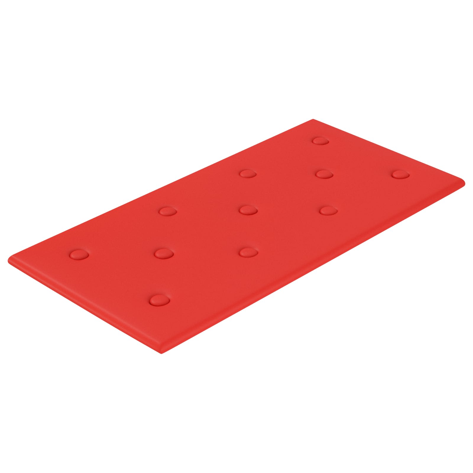 Wandkopfteilen 12 pcs Rot 60 x 30 cm Kunstleder