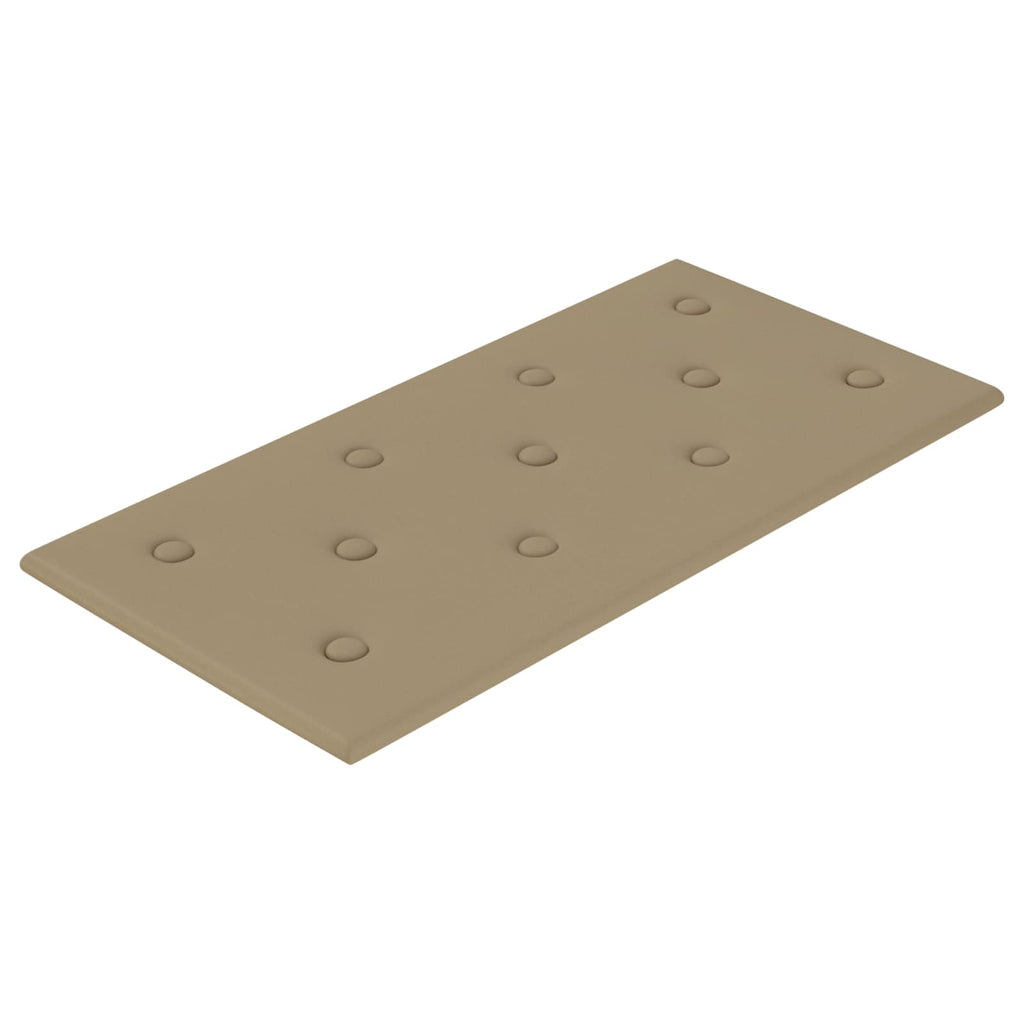 Wandkopfteilen 12 pcs Cappuccino 60 x 30 cm Kunstleder