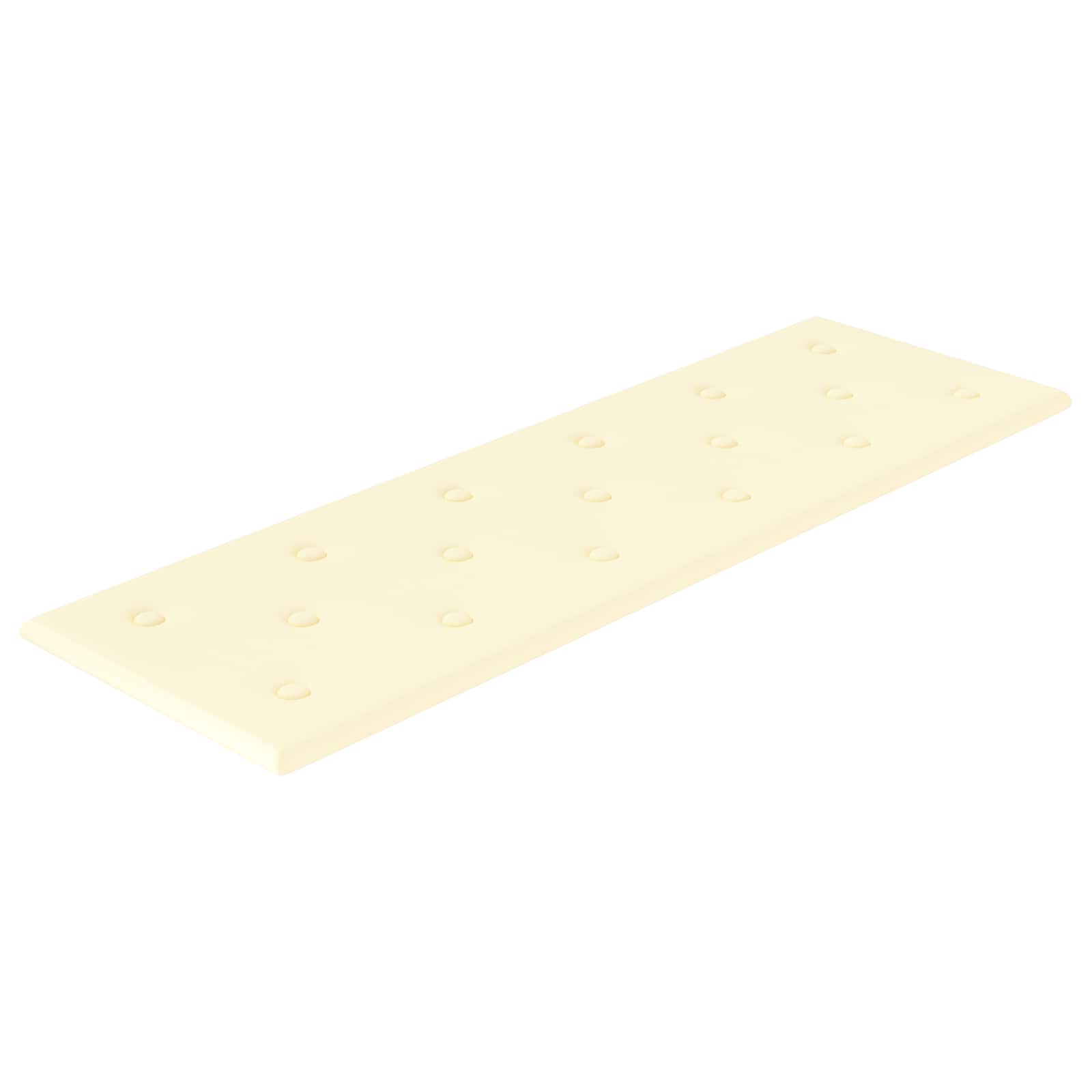 Wandkopfteilen 12 pcs Creme 90 x 30 cm Kunstleder