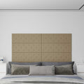 Wandkopfteilen 12 pcs Cappuccino 90 x 30 cm Kunstleder
