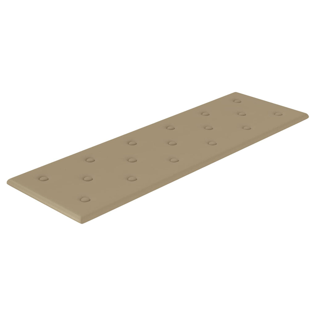 Wandkopfteilen 12 pcs Cappuccino 90 x 30 cm Kunstleder