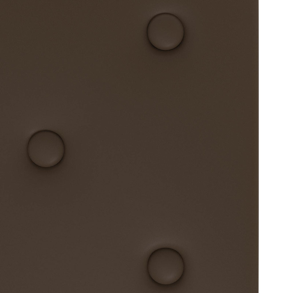 Wandkopfteilen 12 pcs Braun 90 x 30 cm Kunstleder