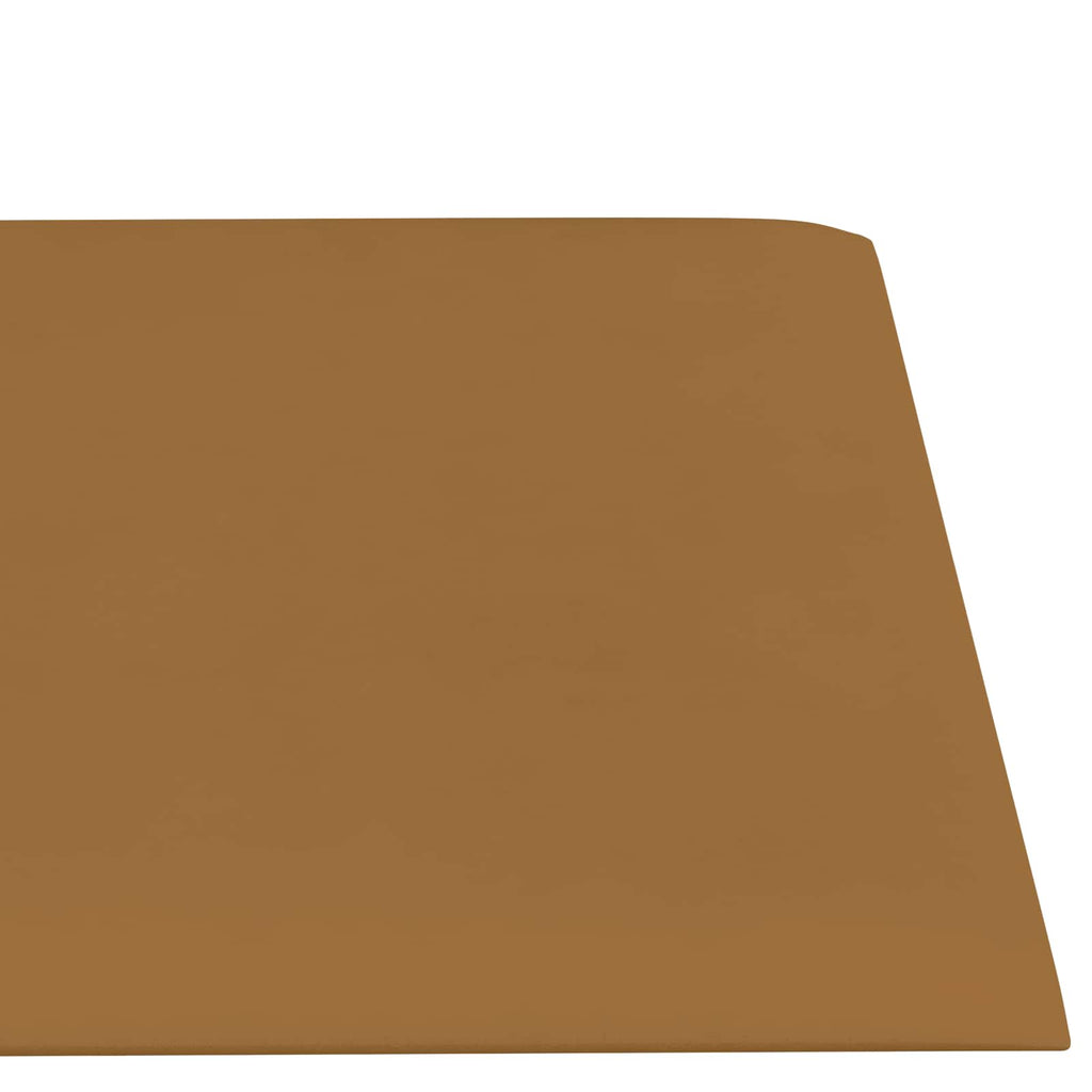 Wandkopfteilen 12 pcs Braun 60 x 15 cm Samt
