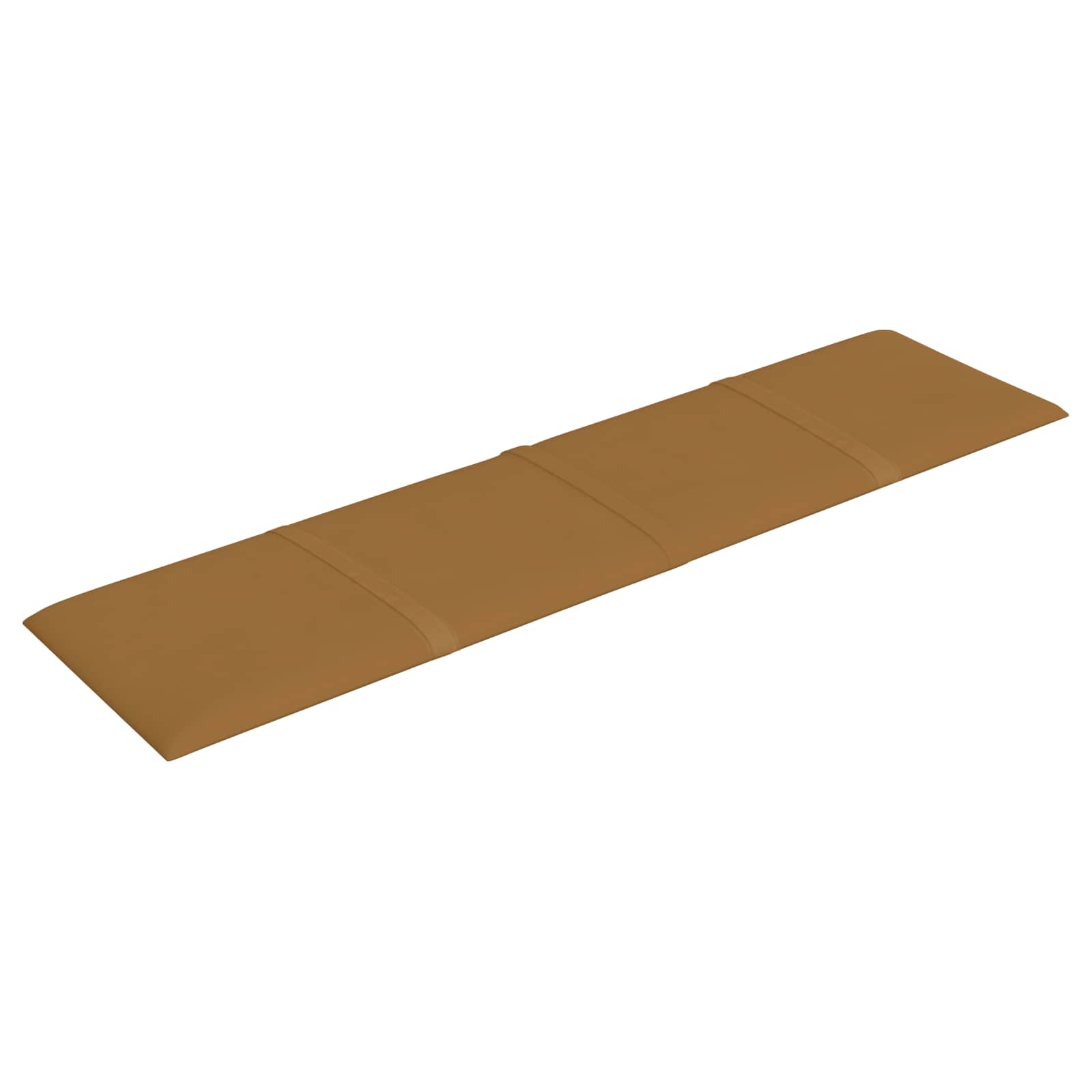 Wandkopfteilen 12 pcs Braun 60 x 15 cm Samt