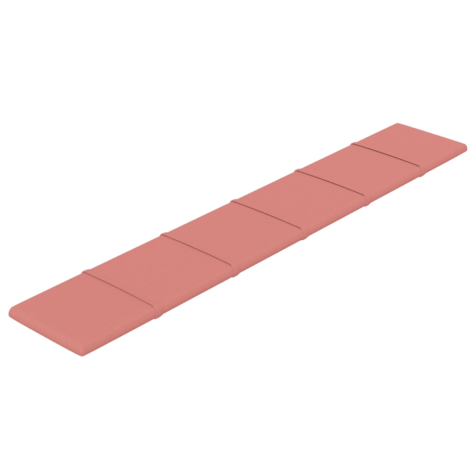 Wandkopfteilen 12 pcs Rosa 90 x 15 cm Samt