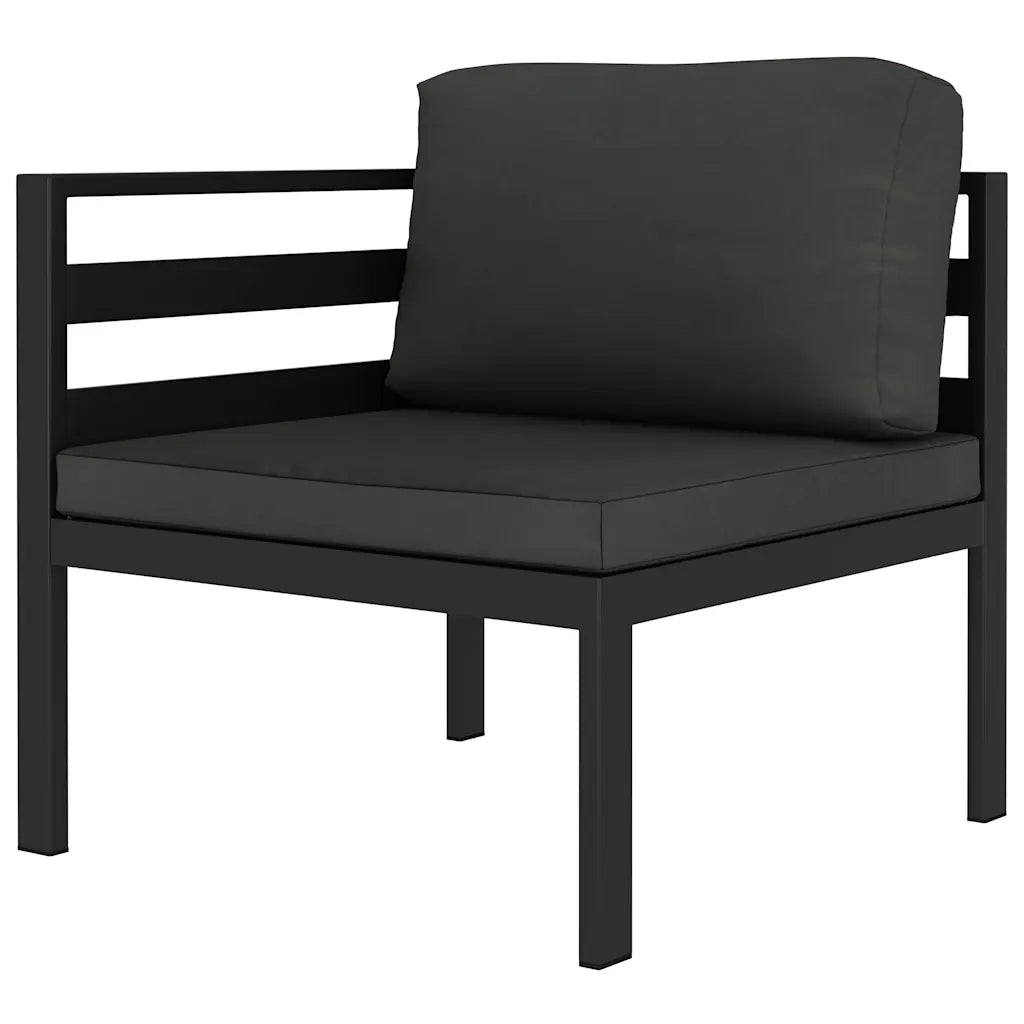 Garten-Lounge-Set 6-tlg. mit Kissen aus Aluminium