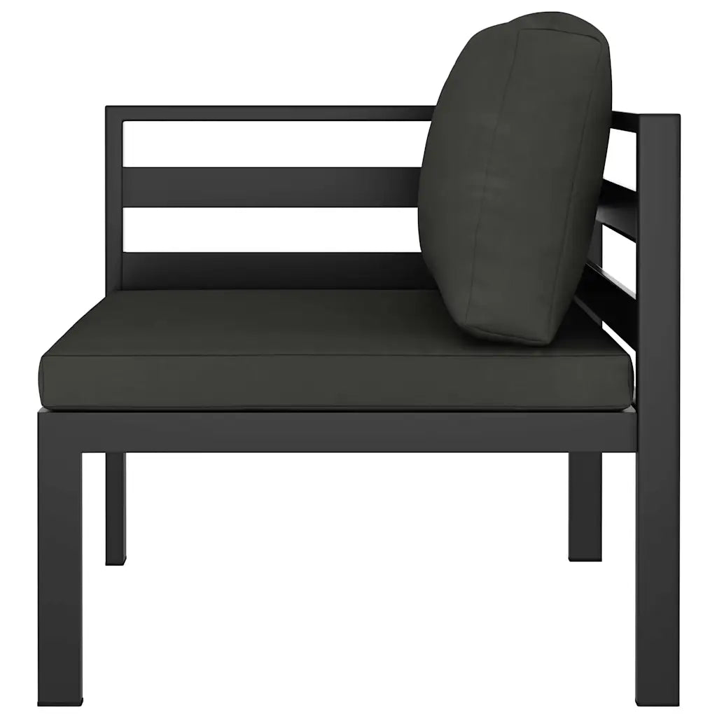 Garten-Lounge-Set 6-tlg. mit Kissen aus Aluminium