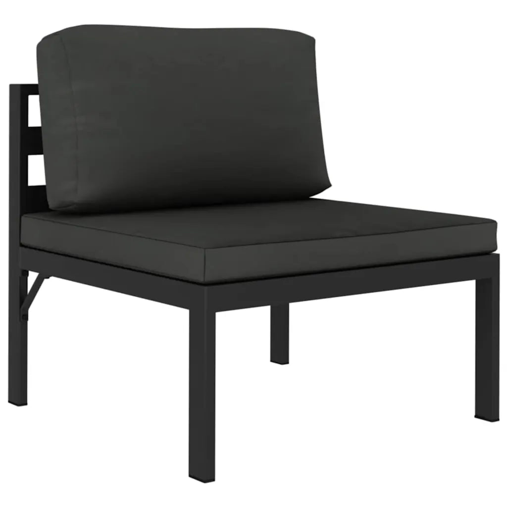Garten-Lounge-Set 6-tlg. mit Kissen aus Aluminium