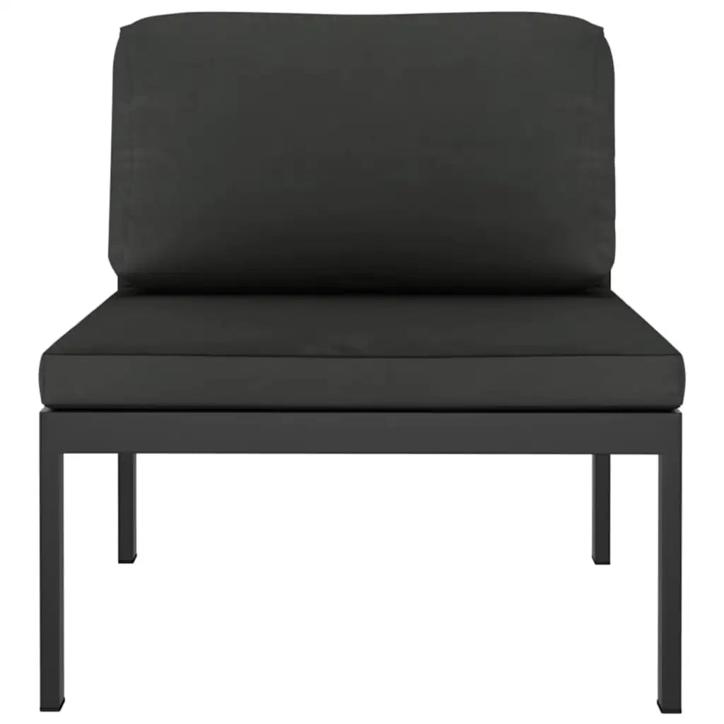 Garten-Lounge-Set 6-tlg. mit Kissen aus Aluminium