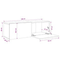 TV-Wandschränke 2 Stk. Sonoma-Eiche 100x30x30 cm Holzwerkstoff