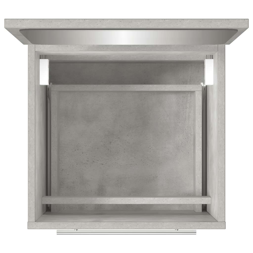 Badschrank mit Spiegel Betongrau 41x38,5x48 cm