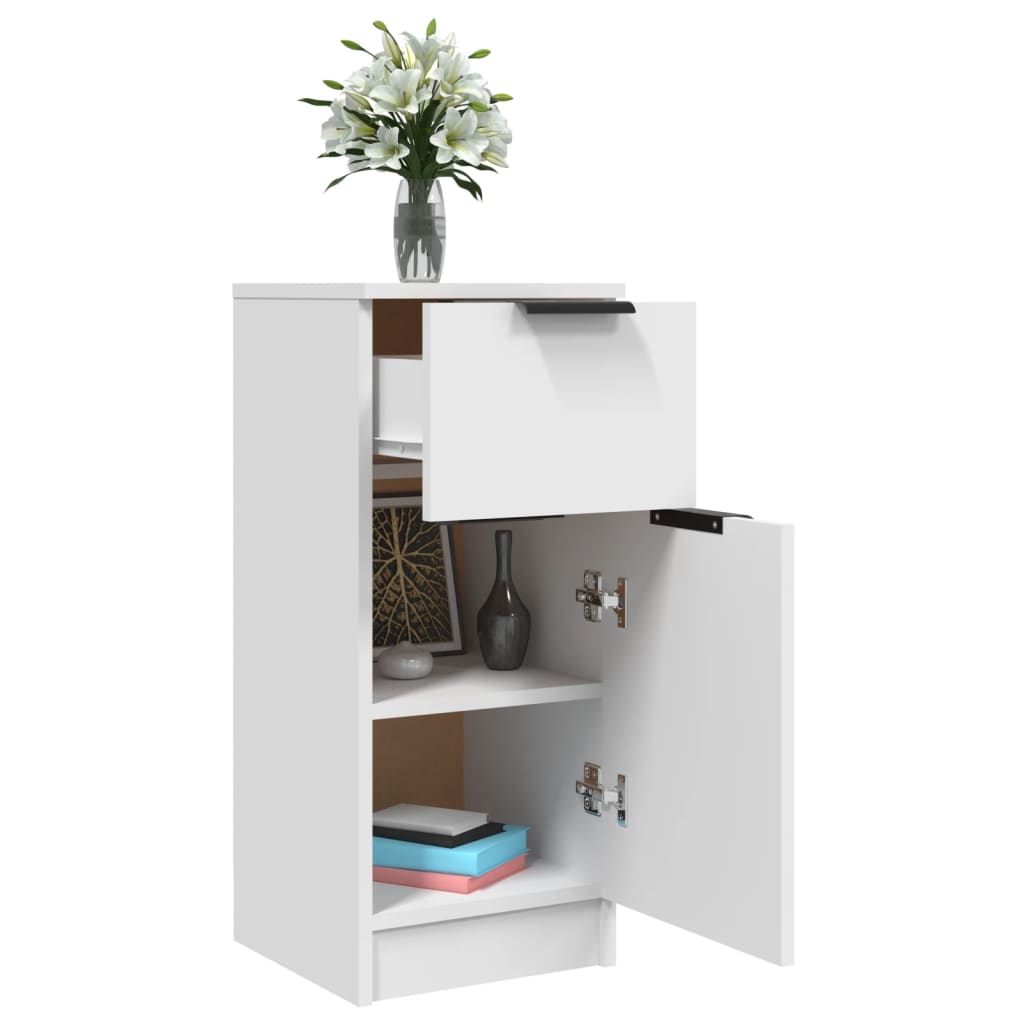 Sideboards 2 Stk. Weiß 30x30x70 cm Holzwerkstoff
