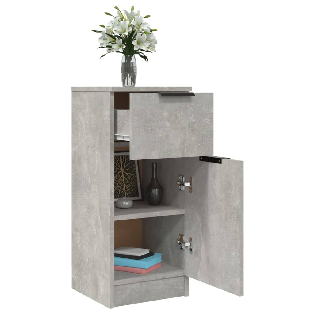 Sideboard Betongrau 30x30x70 cm Holzwerkstoff