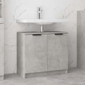 Badschrank Betongrau 64,5x33,5x59 cm Holzwerkstoff