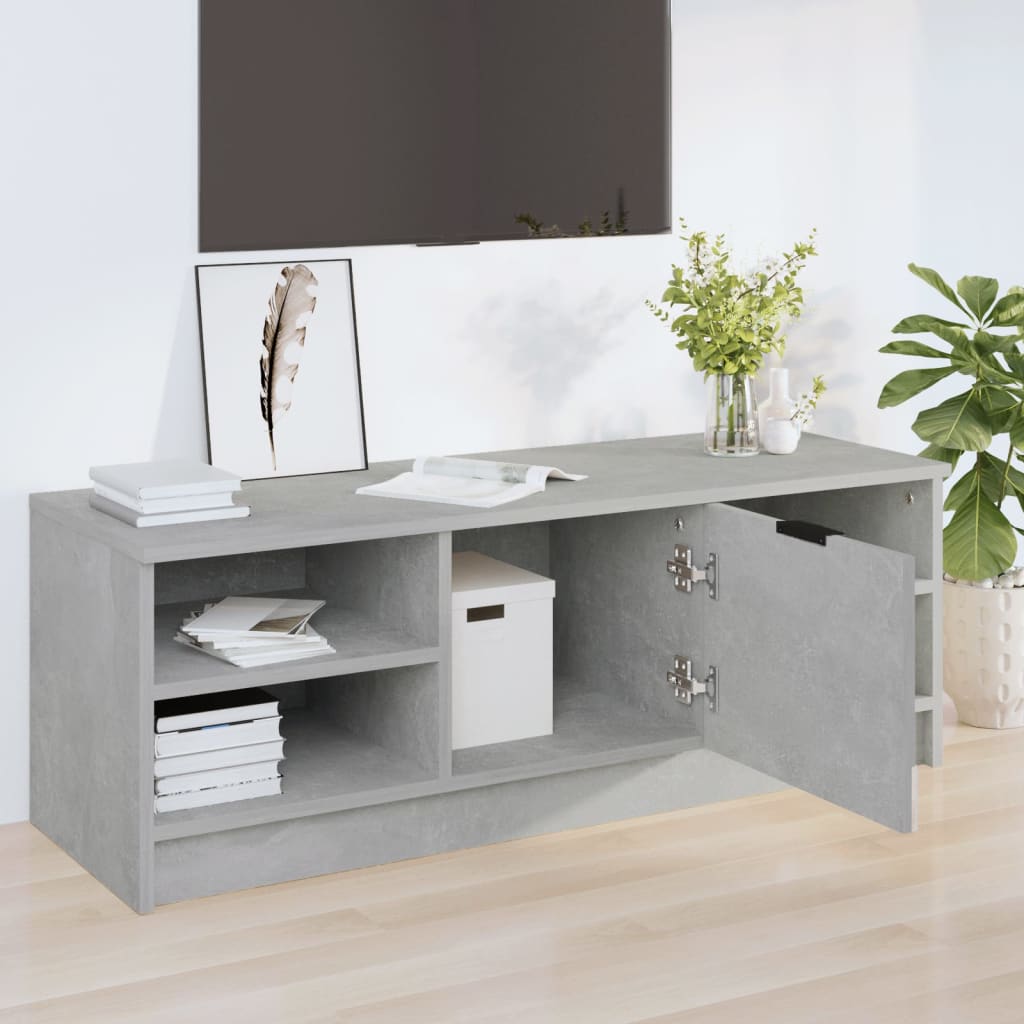TV-Schrank Betongrau 102x35,5x36,5 cm Holzwerkstoff