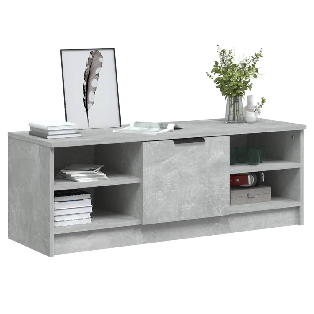 TV-Schrank Betongrau 102x35,5x36,5 cm Holzwerkstoff