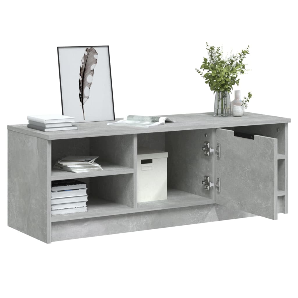 TV-Schrank Betongrau 102x35,5x36,5 cm Holzwerkstoff