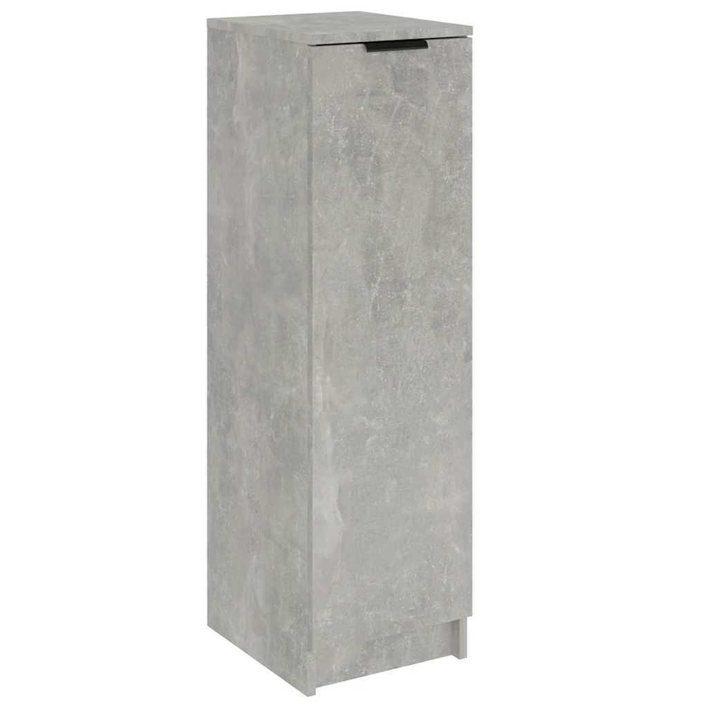 Schuhschrank Betongrau 30x35x100 cm Holzwerkstoff