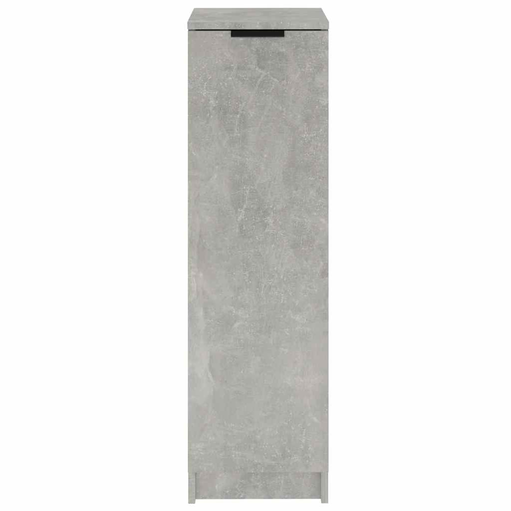 Schuhschrank Betongrau 30x35x100 cm Holzwerkstoff