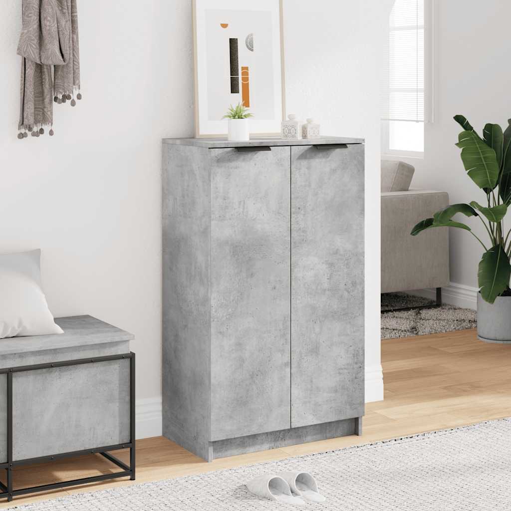 Schuhschrank Betongrau 59x35x100,5 cm Holzwerkstoff