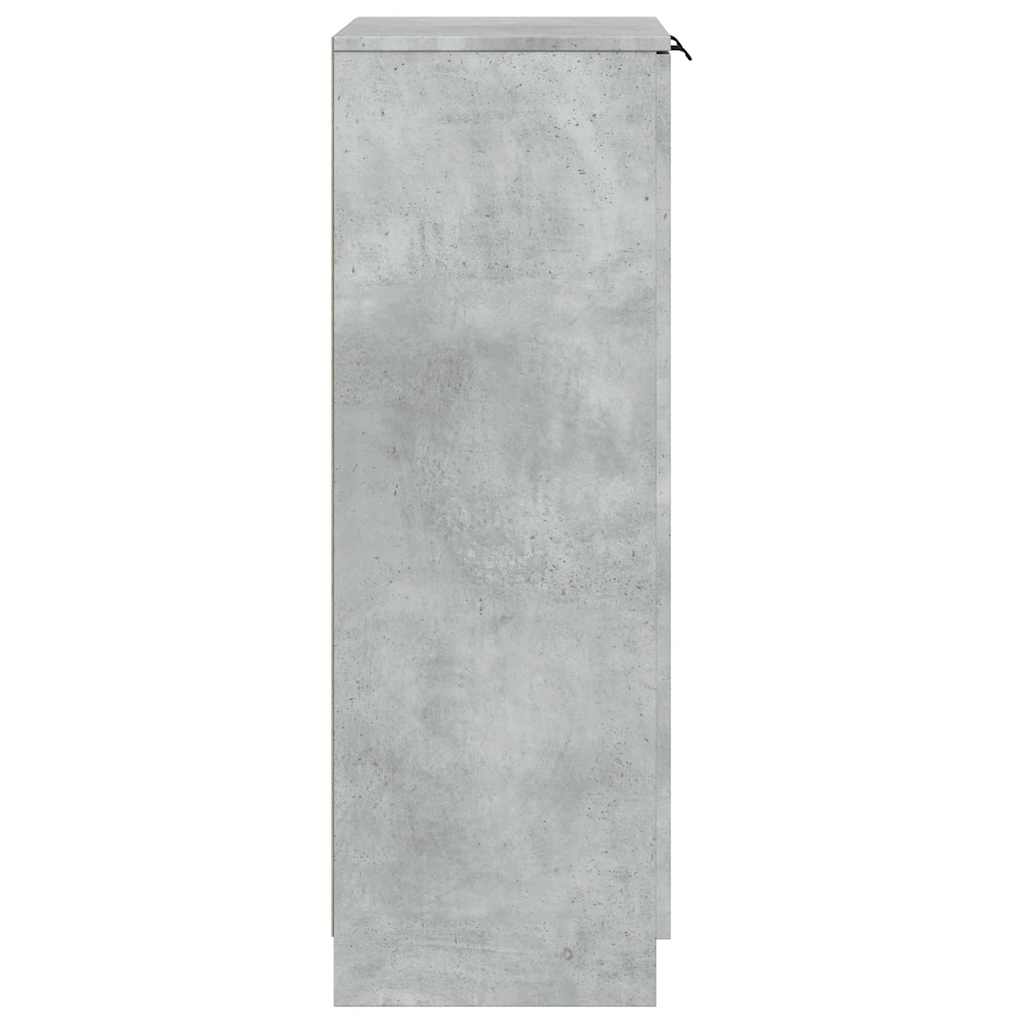 Schuhschrank Betongrau 59x35x100,5 cm Holzwerkstoff