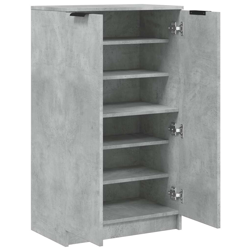 Schuhschrank Betongrau 59x35x100,5 cm Holzwerkstoff
