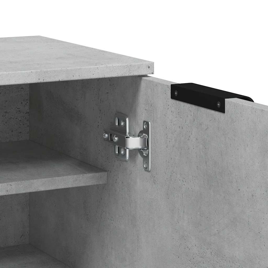 Schuhschrank Betongrau 59x35x100,5 cm Holzwerkstoff