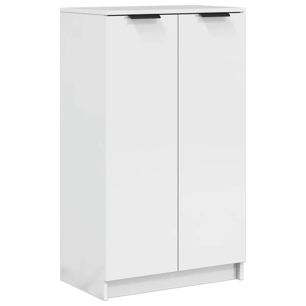 Schuhschrank Hochglanz-Weiß 59x35x100,5 cm Holzwerkstoff
