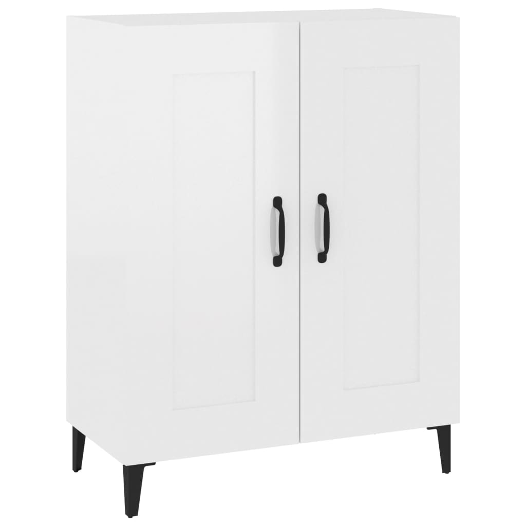 Sideboard Hochglanz-Weiß 69,5x34x90 cm Holzwerkstoff