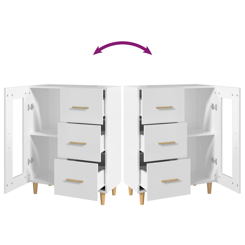 Sideboard Weiß 69,5x34x90 cm Holzwerkstoff