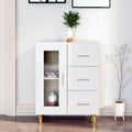 Sideboard Hochglanz-Weiß 69,5x34x90 cm Holzwerkstoff