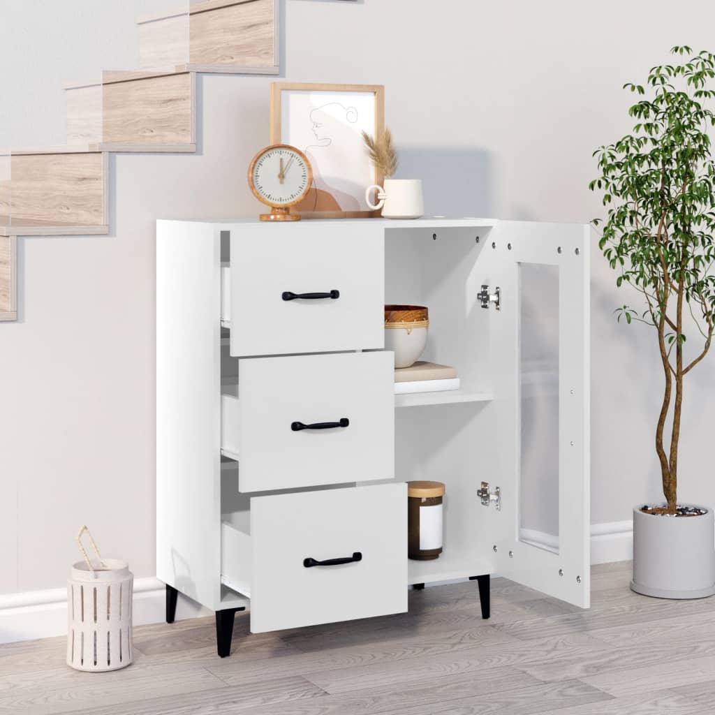 Sideboard Weiß 69,5x34x90 cm Holzwerkstoff
