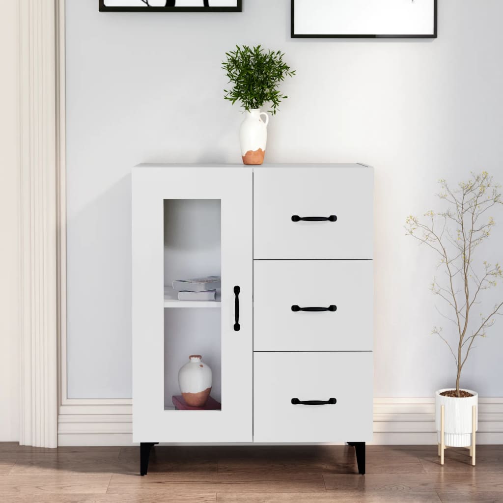 Sideboard Weiß 69,5x34x90 cm Holzwerkstoff