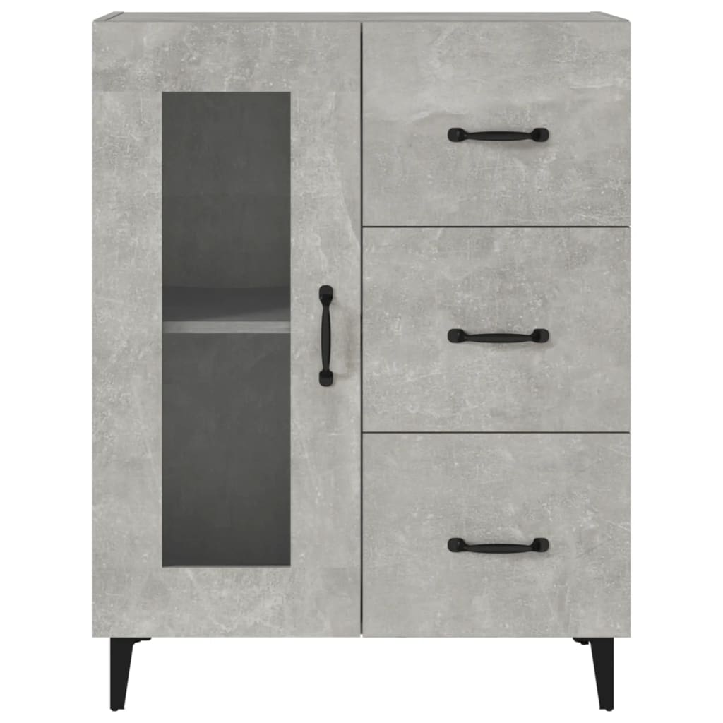 Sideboard Betongrau 69,5x34x90 cm Holzwerkstoff