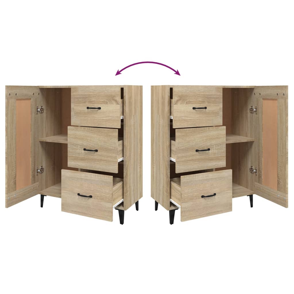 Sideboard Sonoma-Eiche 69,5x34x90 cm Holzwerkstoff