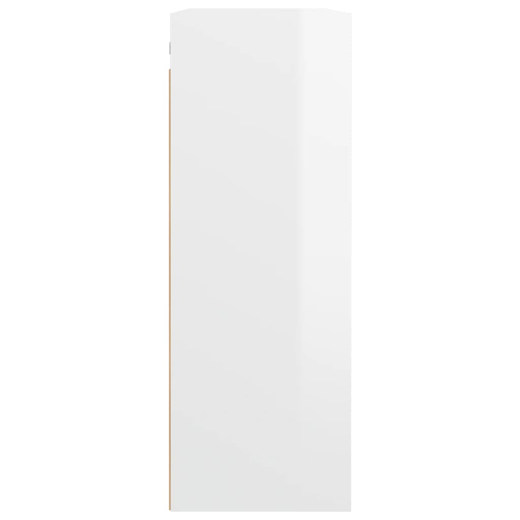 Hängeschrank Hochglanz-Weiß 69,5x32,5x90 cm