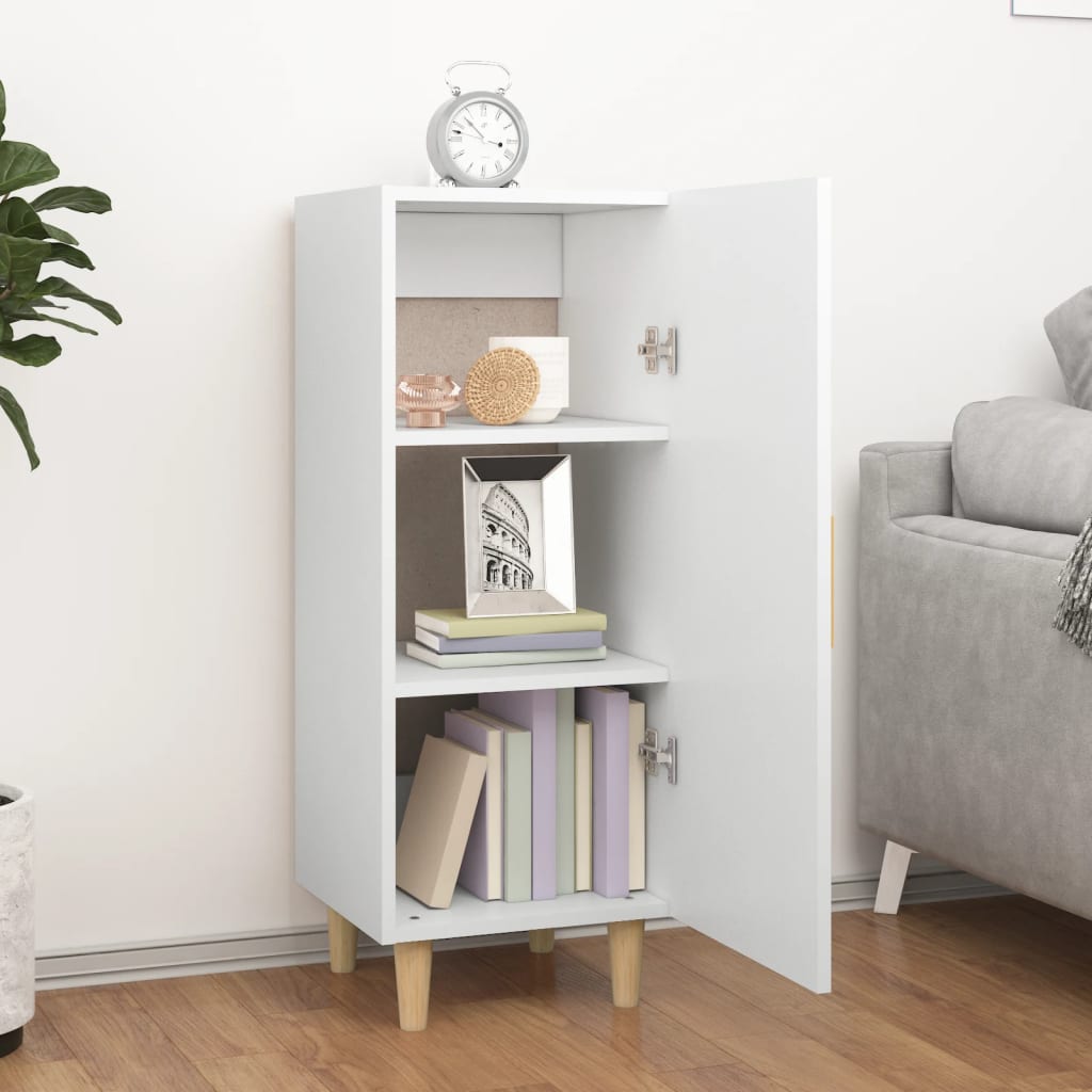 Sideboard Weiß 34,5x34x90 cm Holzwerkstoff