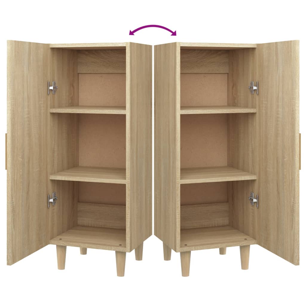 Sideboard Sonoma-Eiche 34,5x34x90 cm Holzwerkstoff