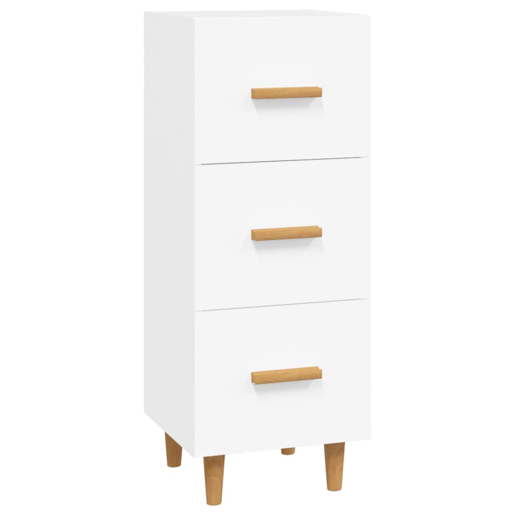 Sideboard Weiß 34,5x34x90 cm Holzwerkstoff
