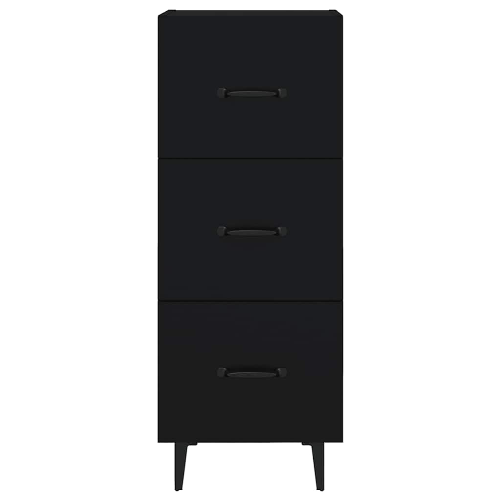 Sideboard Schwarz 34,5x34x90 cm Holzwerkstoff