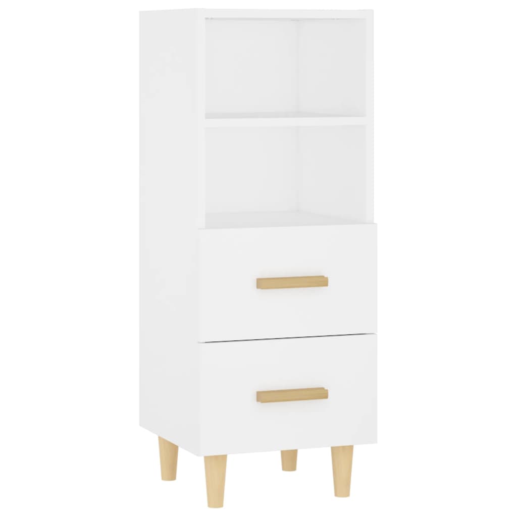 Sideboard Weiß 34,5x34x90 cm Holzwerkstoff