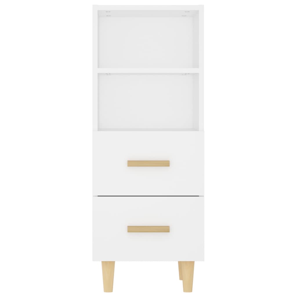 Sideboard Weiß 34,5x34x90 cm Holzwerkstoff
