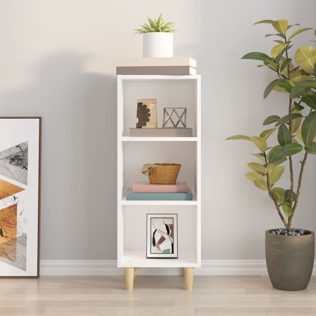 Sideboard Weiß 34,5x32,5x90 cm Holzwerkstoff