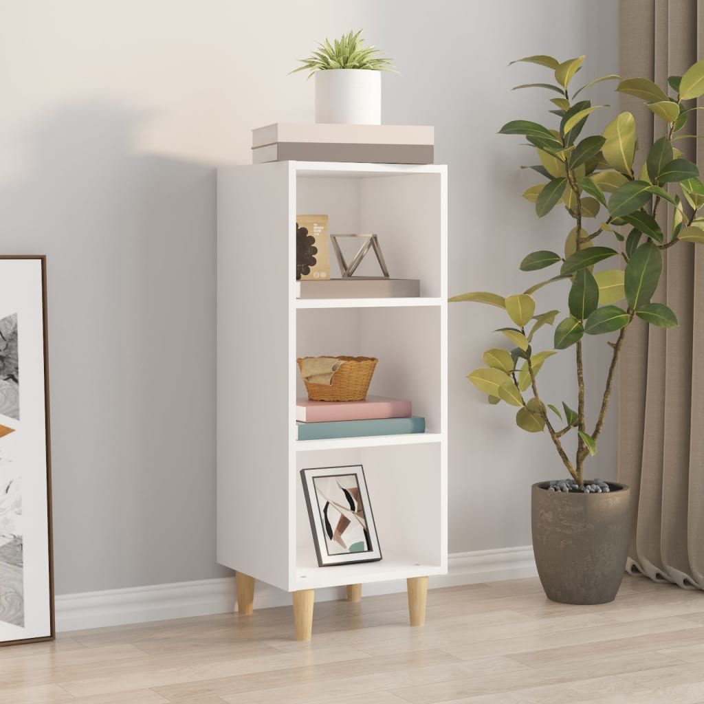 Sideboard Weiß 34,5x32,5x90 cm Holzwerkstoff