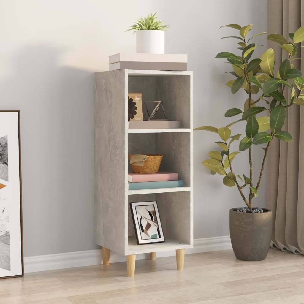 Sideboard Betongrau 34,5x32,5x90 cm Holzwerkstoff